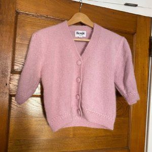 Rouje Nono cardigan- cropped mohair sweater, like new